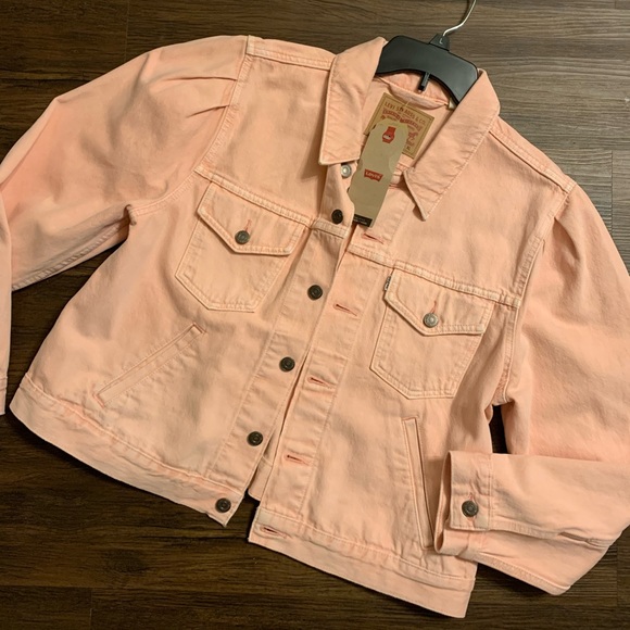 Levi's Jackets & Blazers - Levi’s pink jean/denim trucker jacket